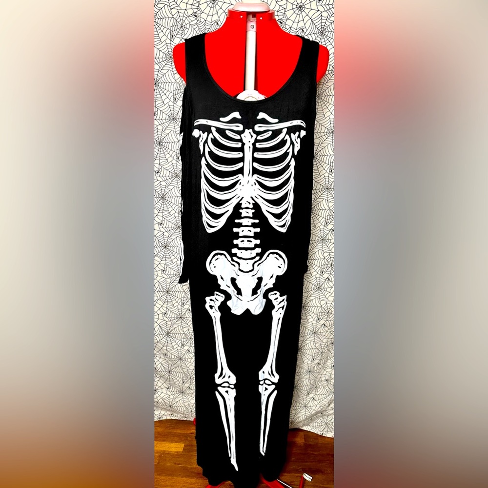 TORRID SEXY SKELETON COLD SHOULDER MAXI DRESS